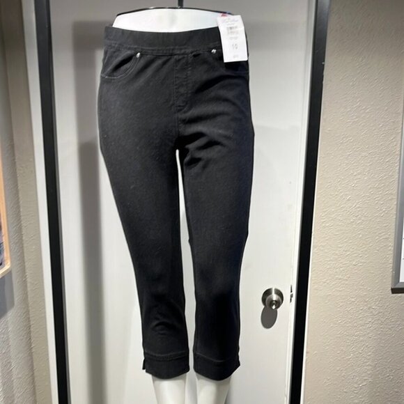 CAPRI BLACK JEGGINGS NWT BY TRUE SLIM - Picture 1 of 13